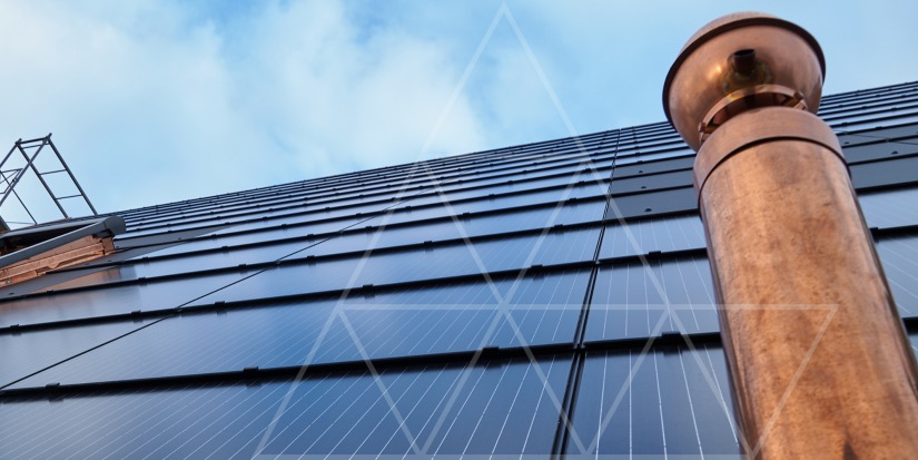 Solarpanels auf dem Dach